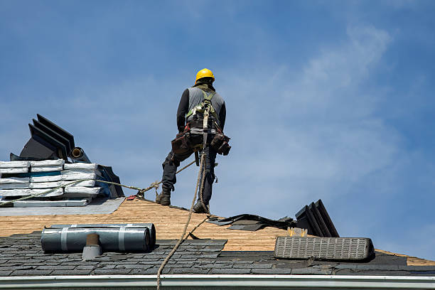 Professional Metal Roofing technician working in Sharon Center, OH